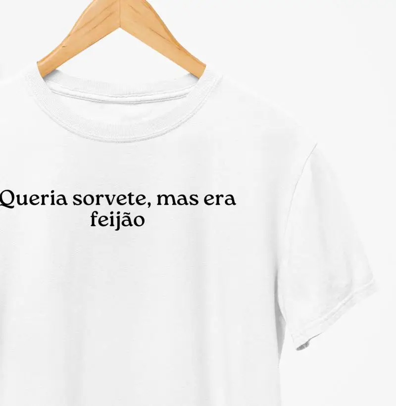 Camiseta Adulta - Queria Sorvete