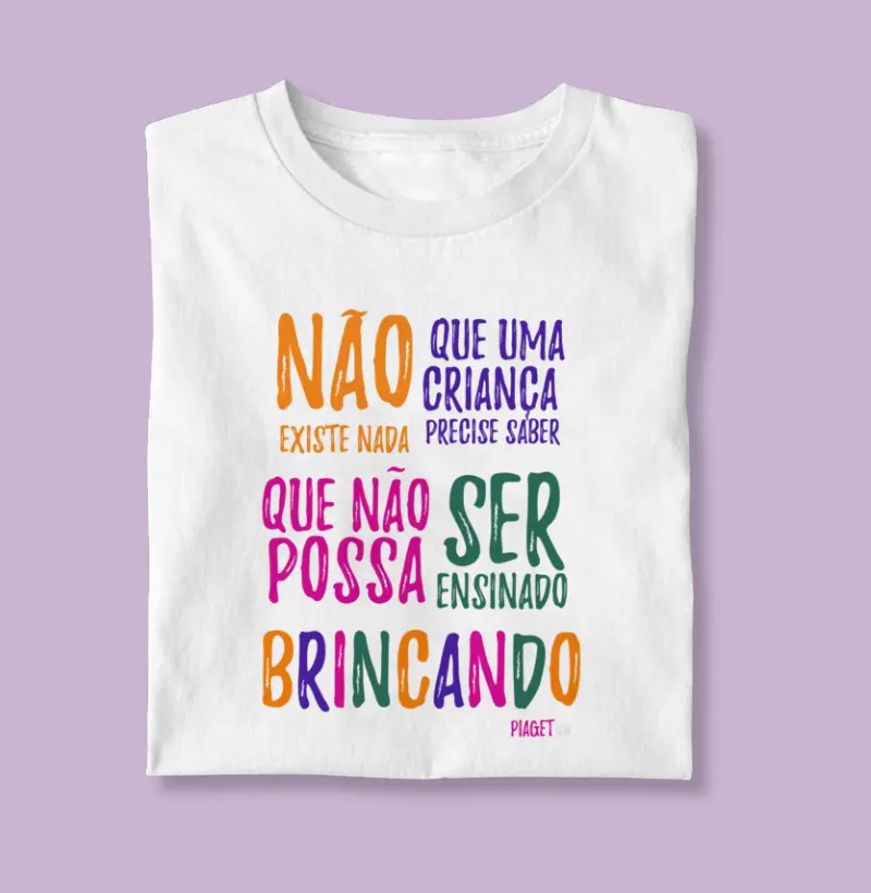Camiseta Ensinar Brincando | Lançamento