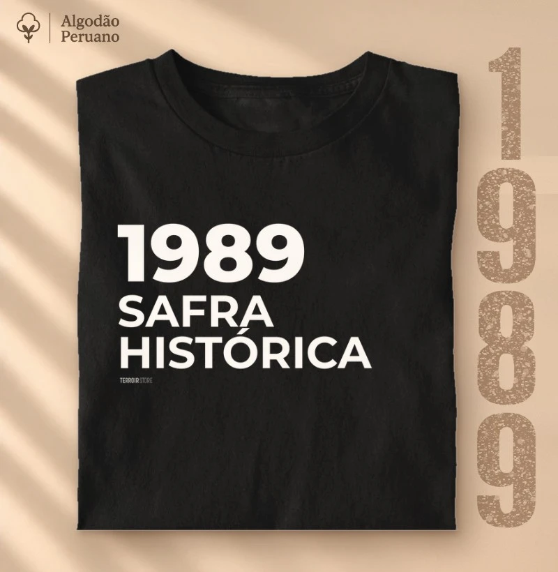 Camiseta Vinho - 1989 • Safra Histórica - Camiseta Algodão Peruano