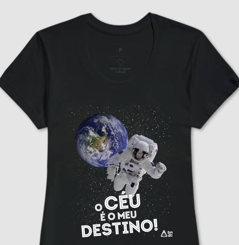 Camiseta O céu é o meu destino