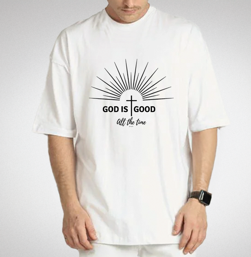 Camiseta Oversized - God is Good All the Time