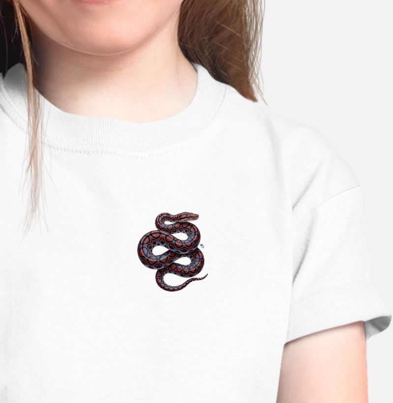 Répteis - Mini - Jibóia-arco-íris da Amazônia - Infantil - Camiseta Infantil