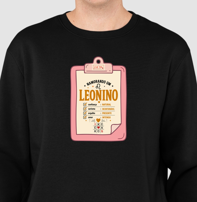 Namorando um (a) leonino(a) - Suéter Moletom