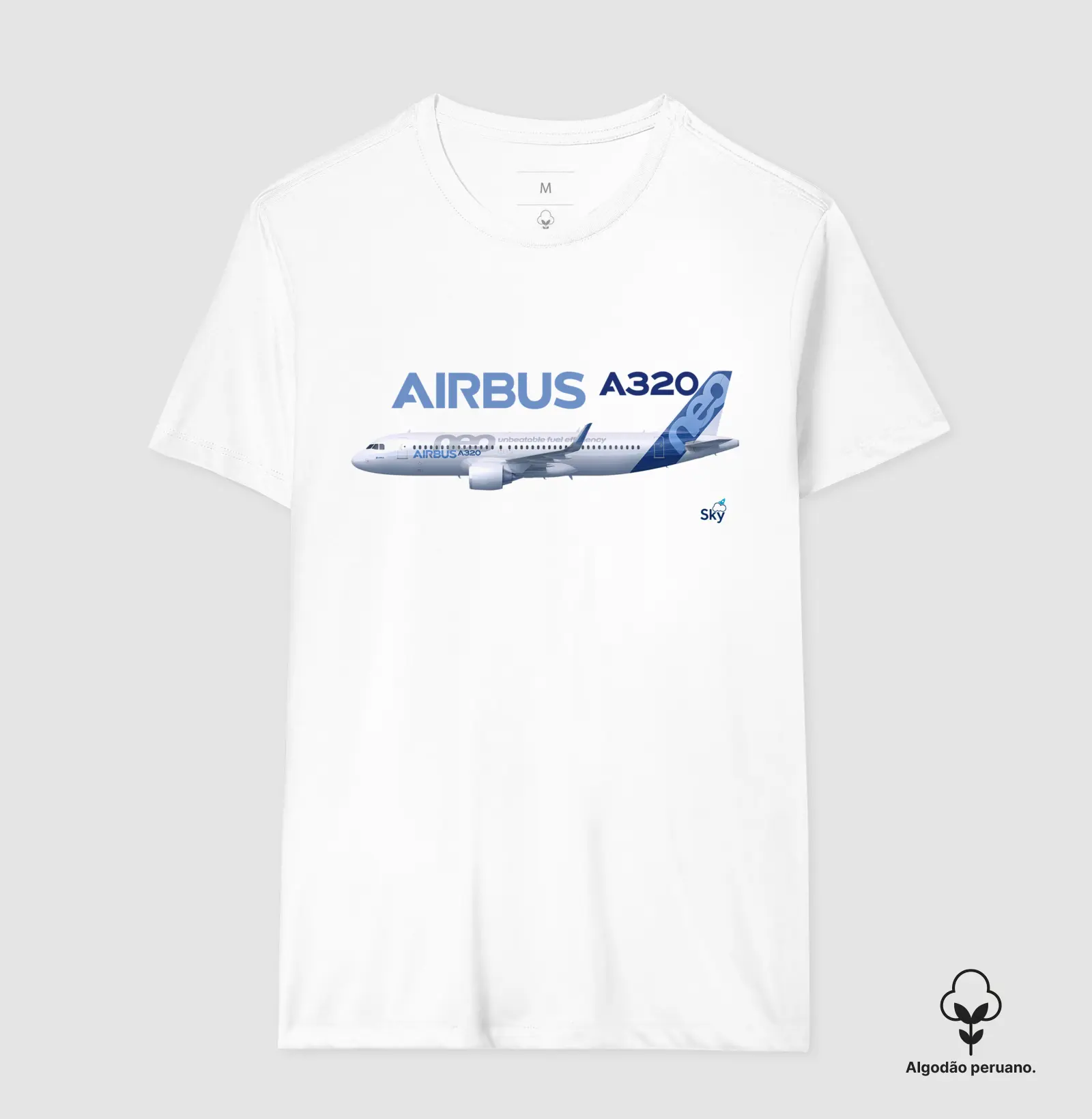 Camiseta Algodão Peruano - Airbus A320