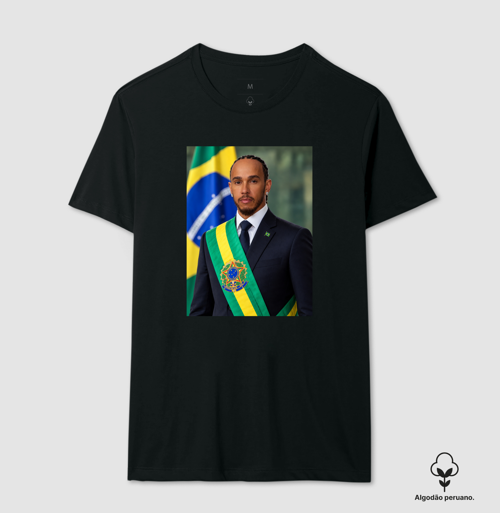 Hamilton Presidente - Camiseta Algodão Peruano