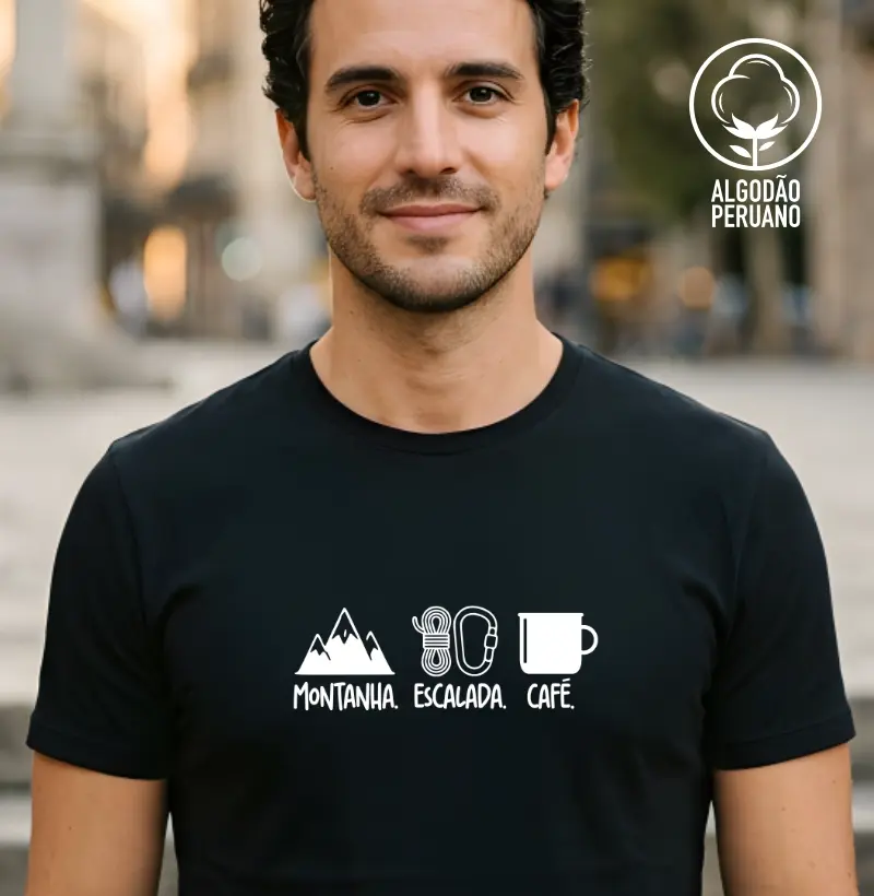 Camiseta Falésia & Magnésio | Montanha, Escalada & Café