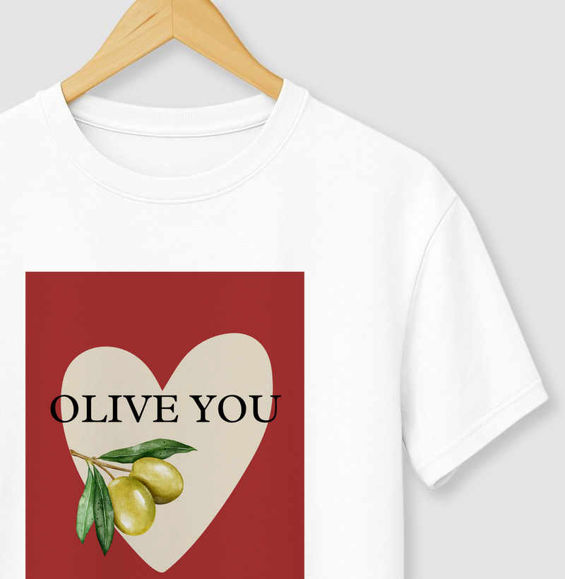 Camiseta I Olive You Red