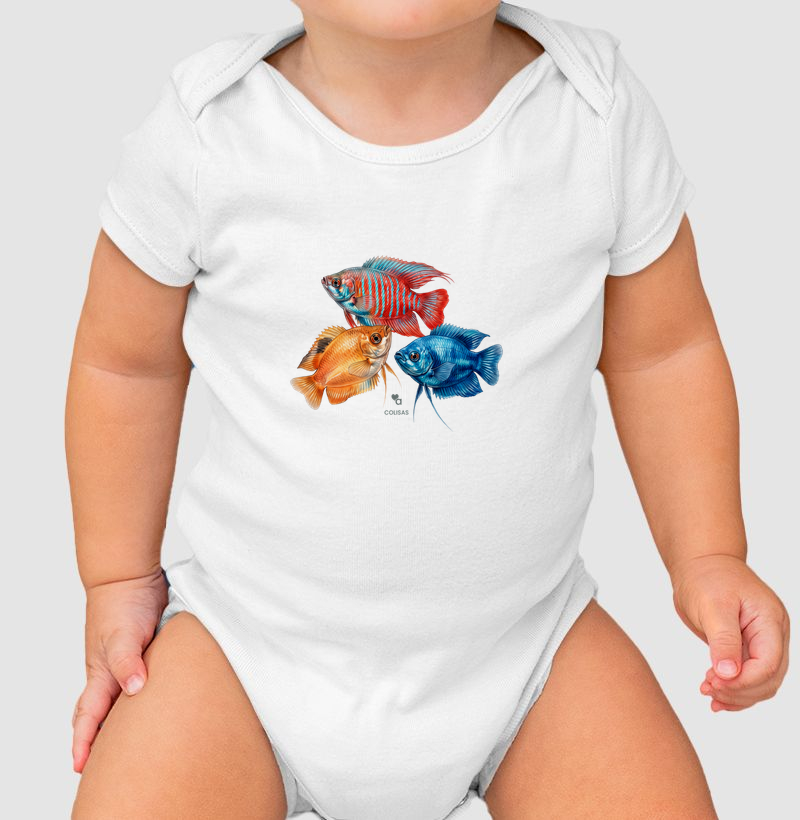 Peixes - Colisas - Body Infantil