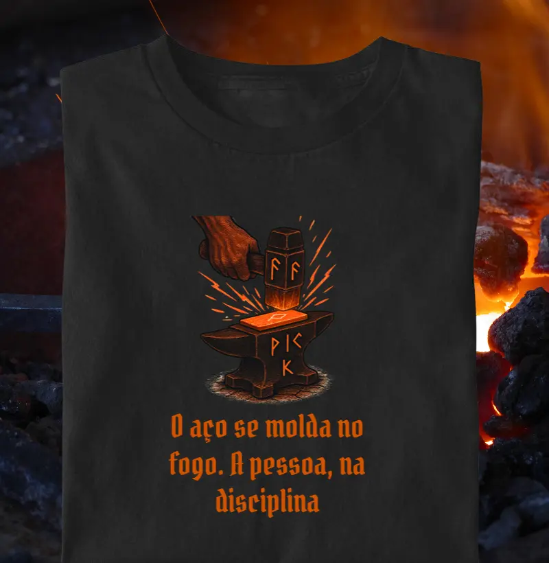 O aço se molda no fogo. A pessoa, na disciplina
