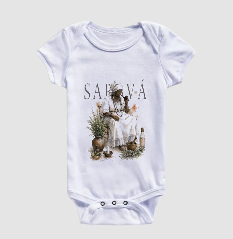 Preta Velha Saravá Maria Patuá - Body Infantil