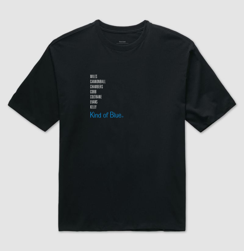 Kind of Blue - Músicos - Camiseta Oversized