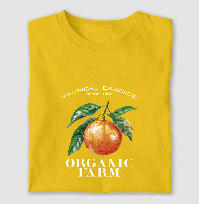 Camiseta Cor - Tangerina