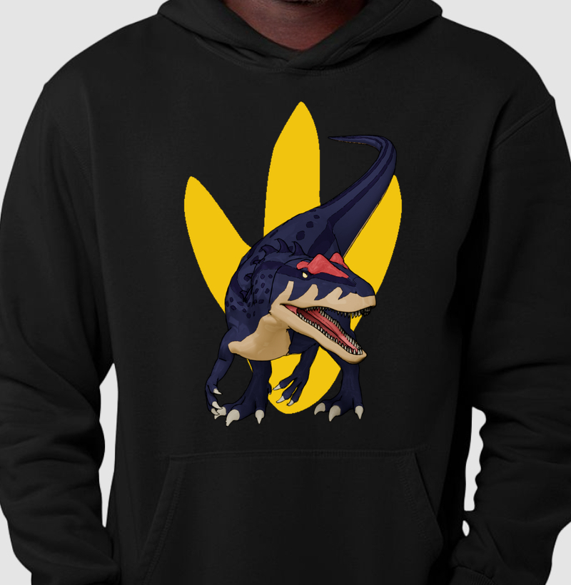 Blusa Dinossauro Moletom Alossauro Algodão Premium Dinoloco