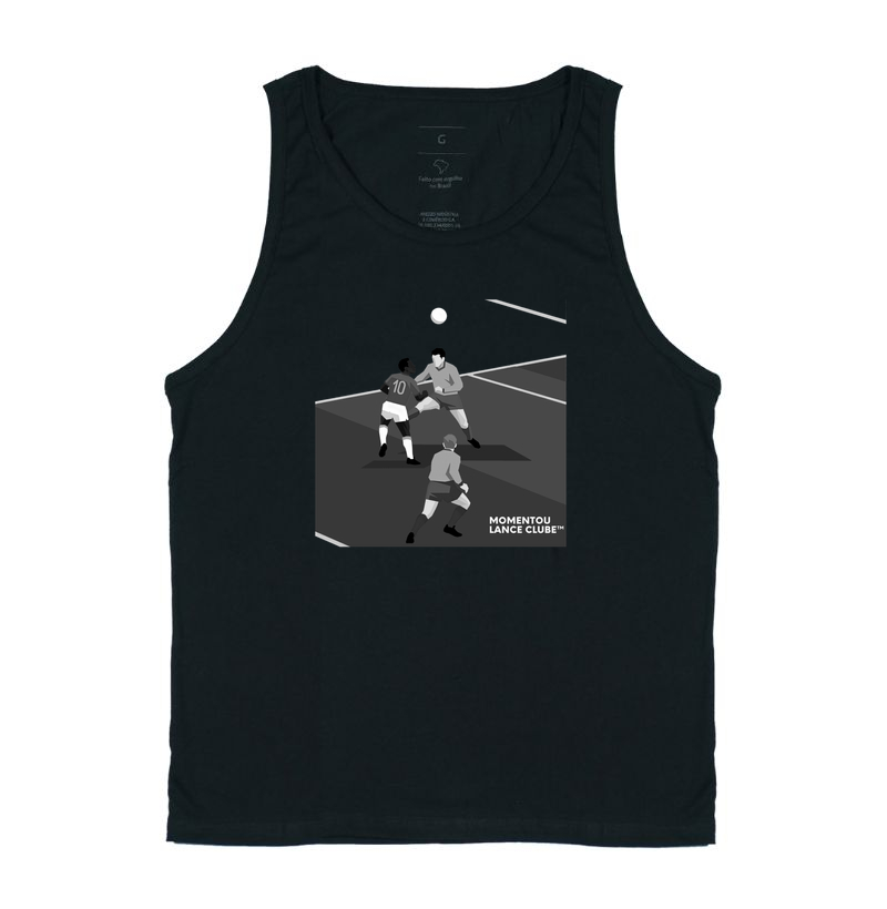 (Copa) Regata Chapéu fantástico do Rei preto e branco