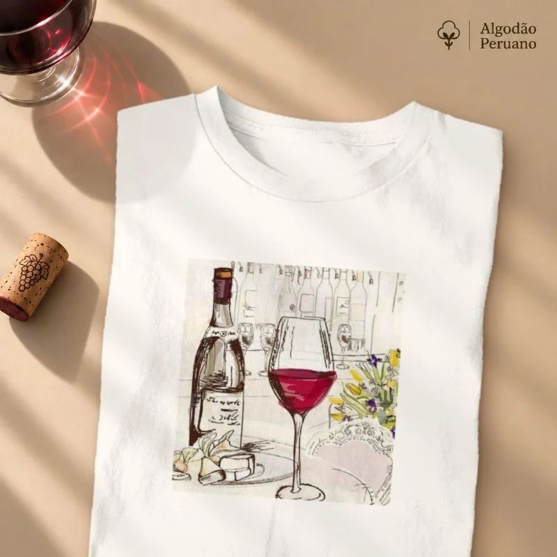 Camiseta Arte e Vinho