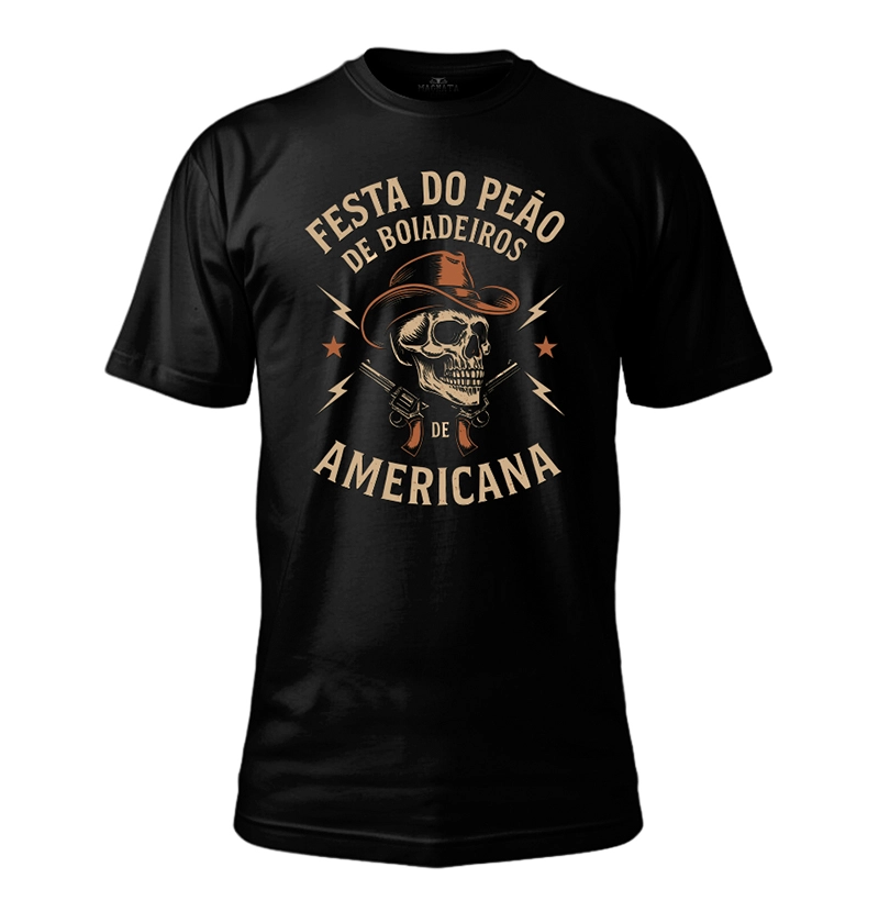 Camiseta Country Rodeio Festival de Boiadeiros Peão de Americana Magnata556
