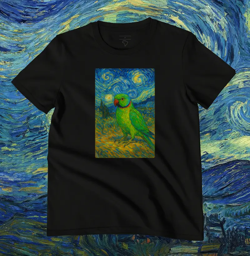 Camiseta Ringneck - Van Gogh