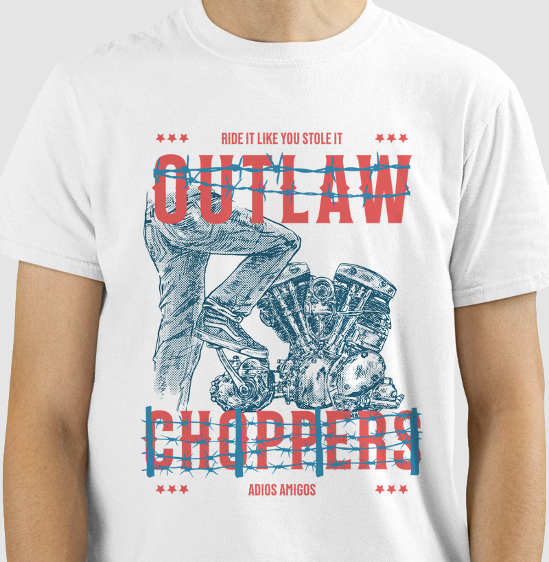 Outlaw Choppers Ride it Like You Stole it - Kickstart- Adios Amigos