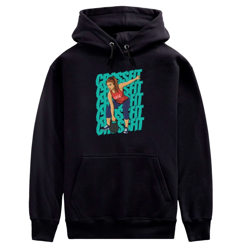 Mulher fazendo Swing Unilateral Com Kettlebell V01