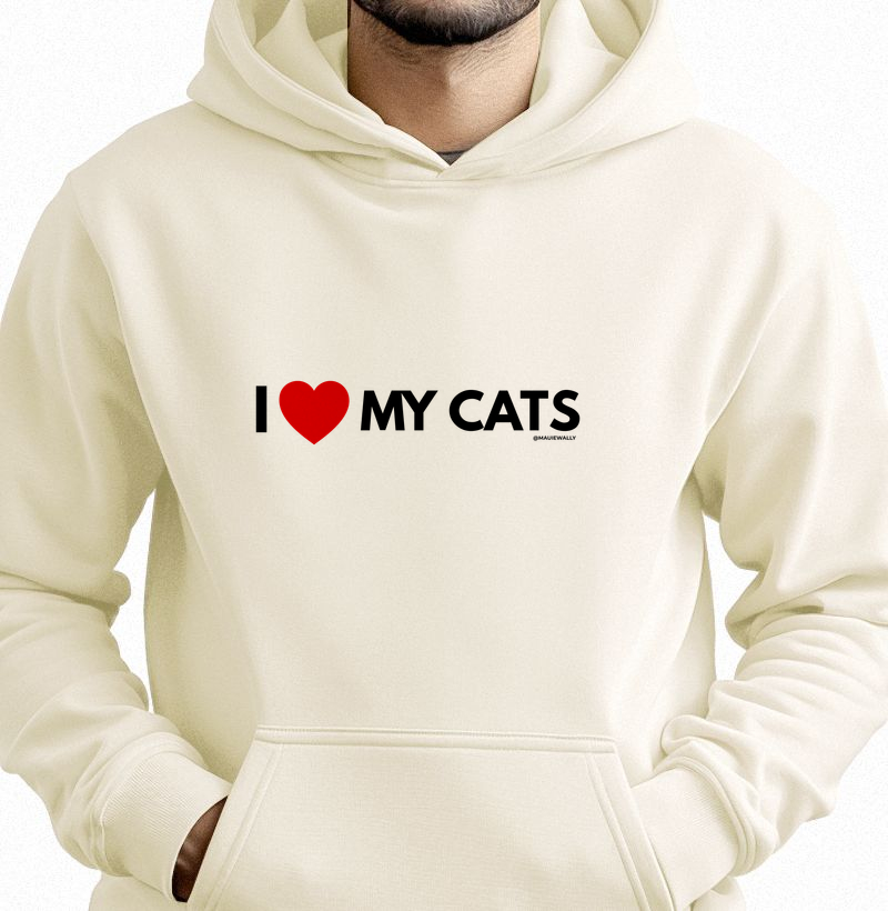 I LOVE MY CATS (red)