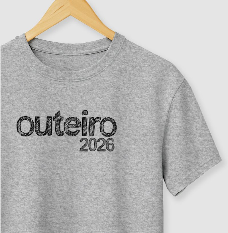 Camiseta Outeiro 2026 100% Algodão Premium Logo Grande