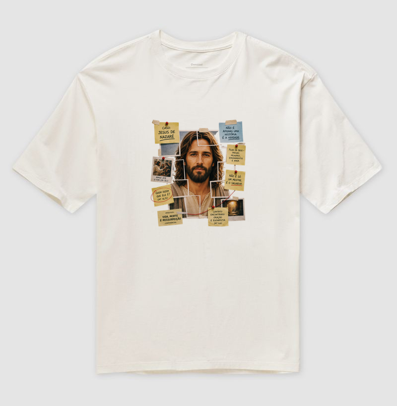 Camiseta Oversized Caso Jesus de Nazaré