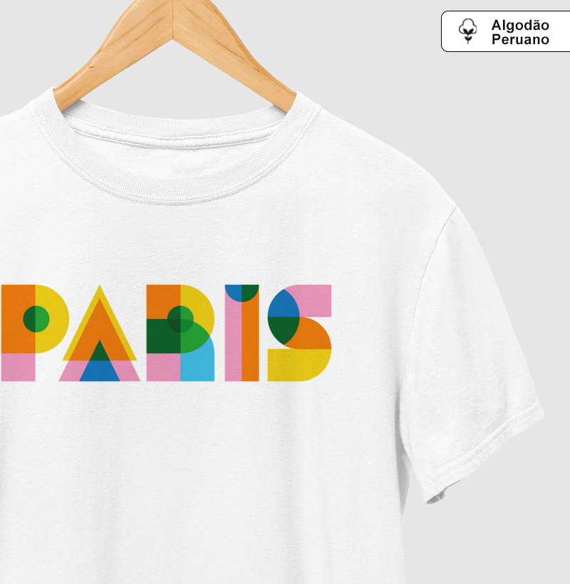 Camiseta Viagem - Paris Cores