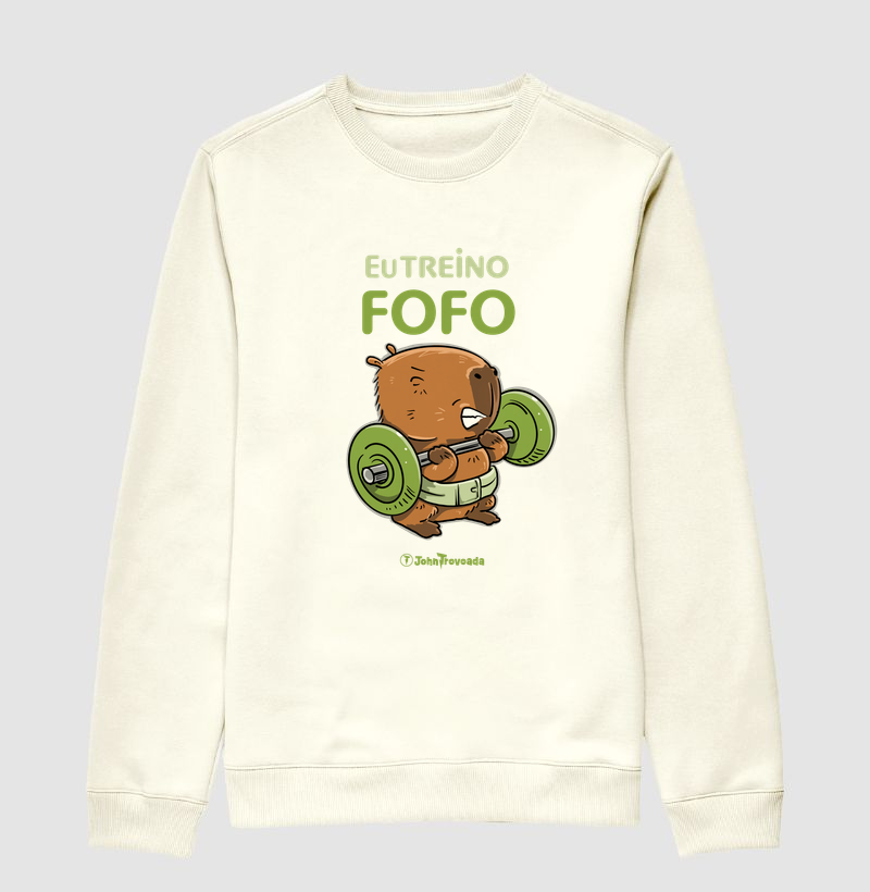 Capivara Eu treino fofo