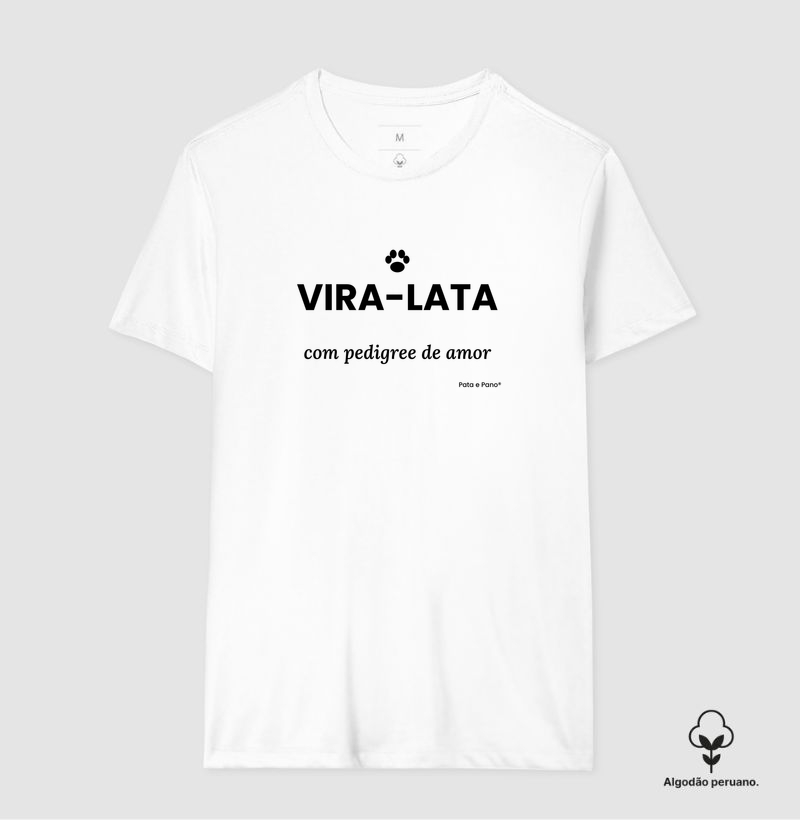 CAMISETA ALGODÃO PERUANO PEDIGREE DE AMOR - Camiseta Algodão Peruano