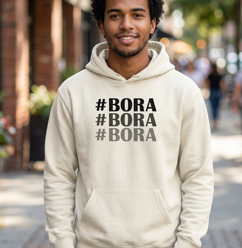 Moletom Gamer "#Bora #Bora #Bora"