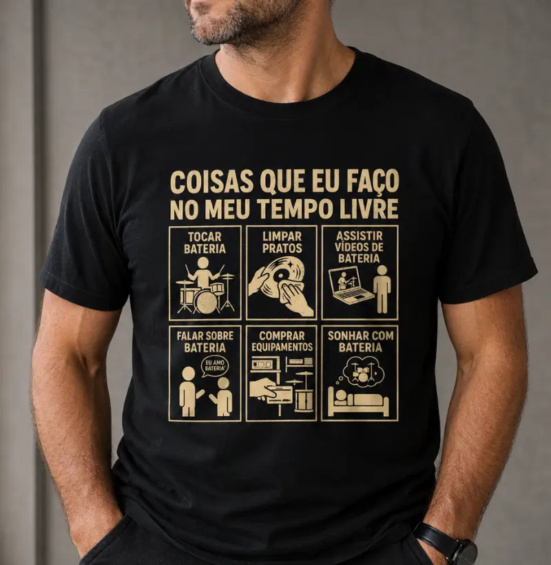 BATERISTA NO TEMPO LIVRE