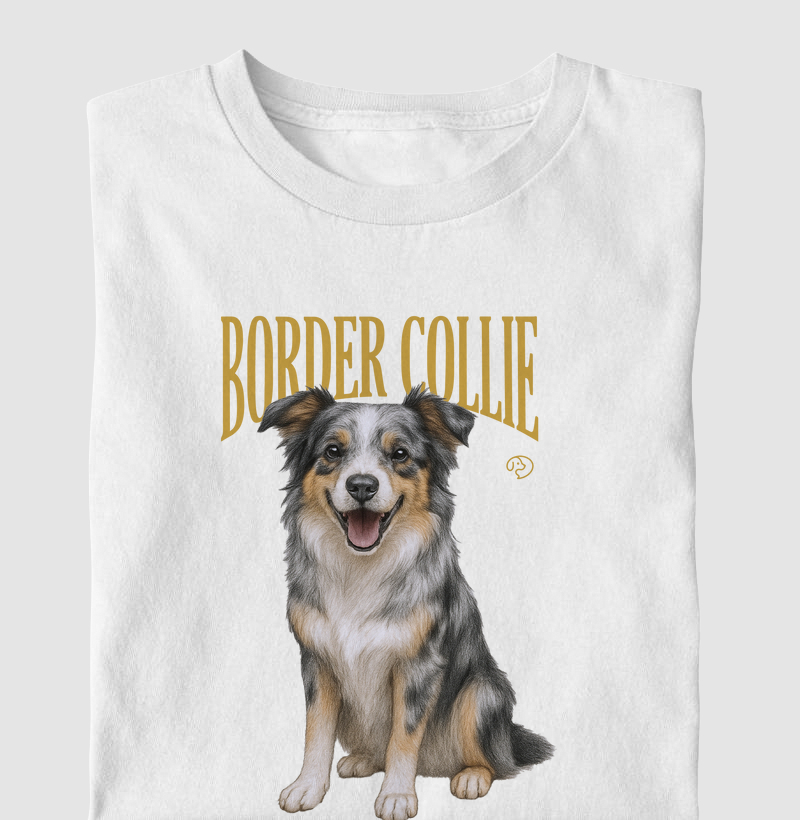 Border Collie Merle Vintage