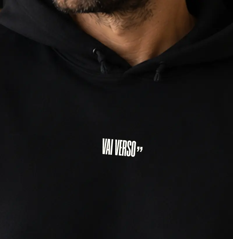 Moletom Hoddie Básico - Vai Verso