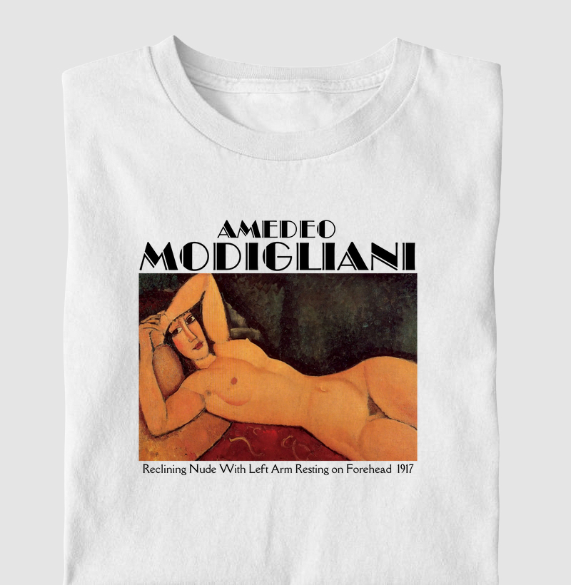 Reclining Nude With Left Arm Resting on Forehead (1917) - Amedeo Modigliani