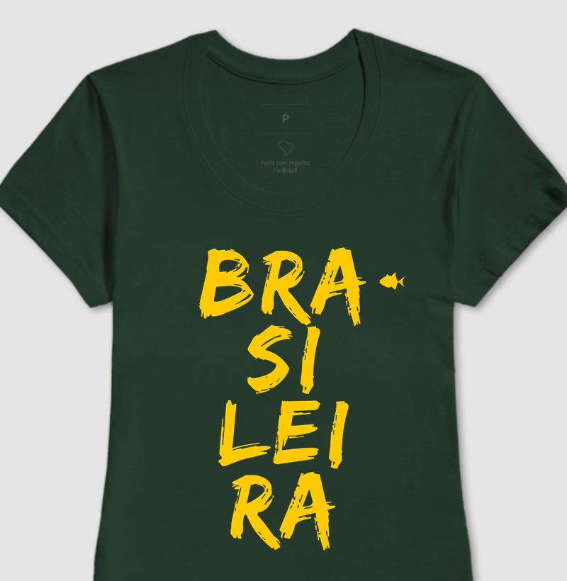 Brasileira Mega Verde e Amarelo - Feminina - #28673
