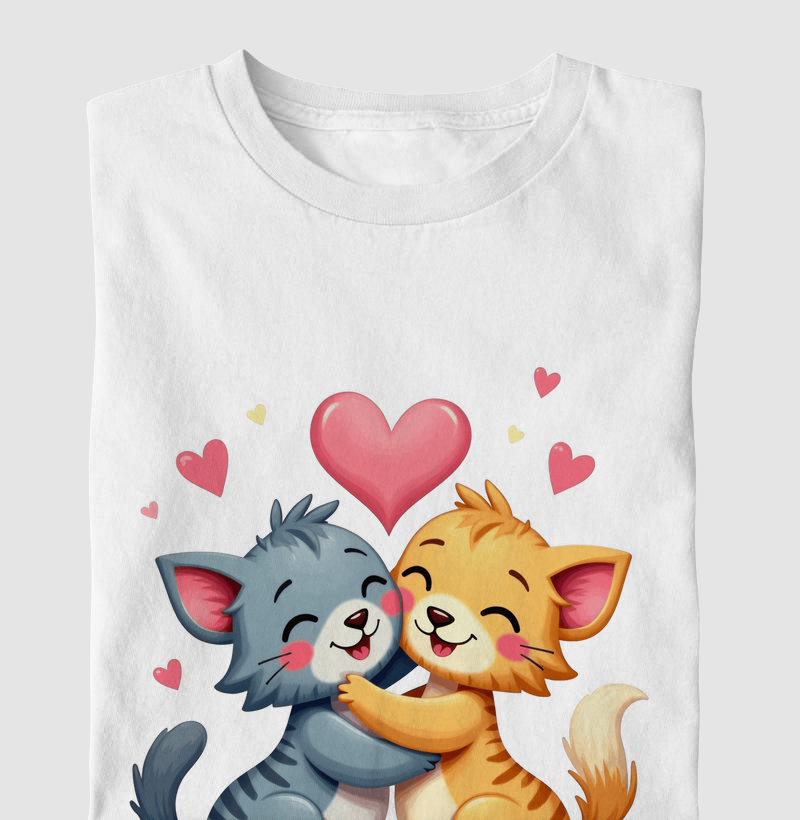 Gatinhos Abraçados