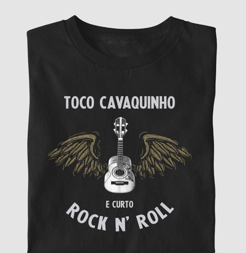 Toco Cavaquinho e curto Rock and Roll