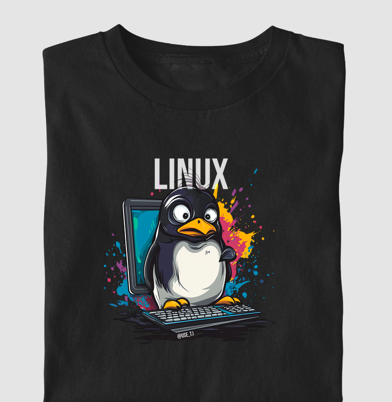 Camiseta "Linux Reimagined" Logo - T.I