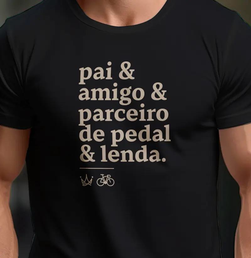 Pai amigo parceiro de pedal e lenda