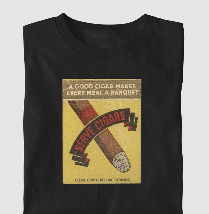 Camiseta Charuto Serve Cigars