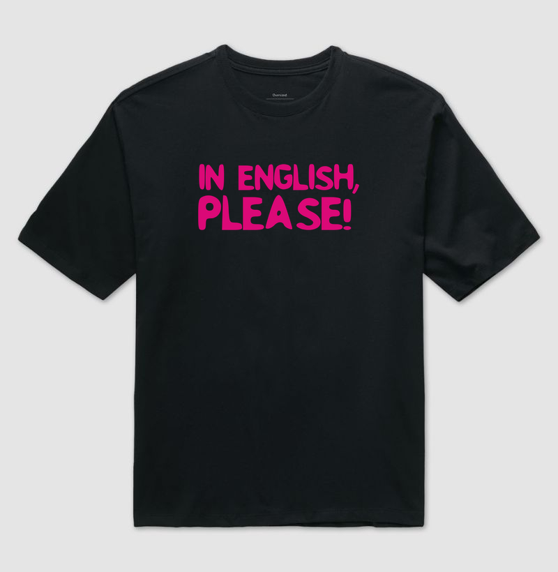 Camiseta Oversized | In English Pink