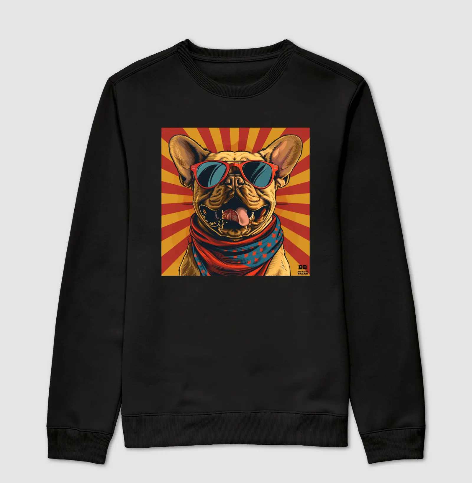 Sueter Bulldog Frances "Pop art"