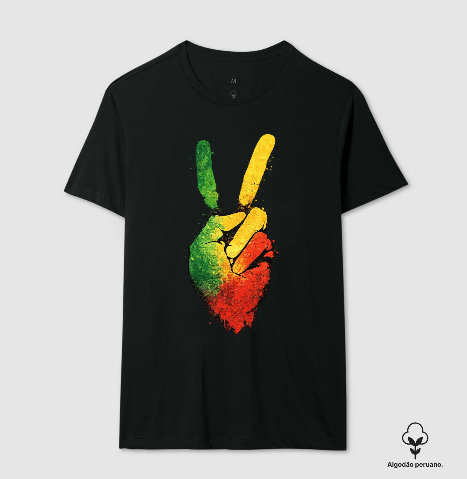 Peace and Love - Camiseta Algodão Peruano