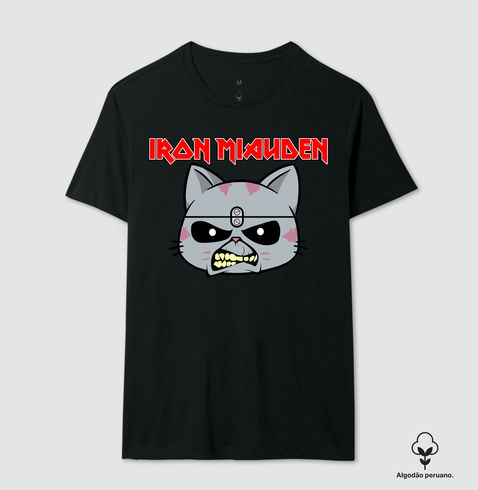 Capyverso Maiden Gato - Camiseta Algodão Peruano