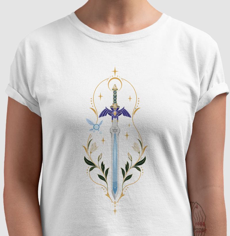 Espada Abençoada – Lâmina e Fada - Camiseta