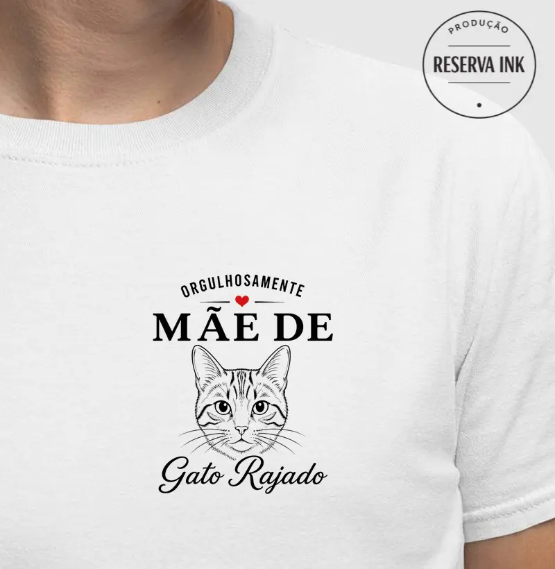 SRD - Orgulhosamente Mãe de Gato Rajado