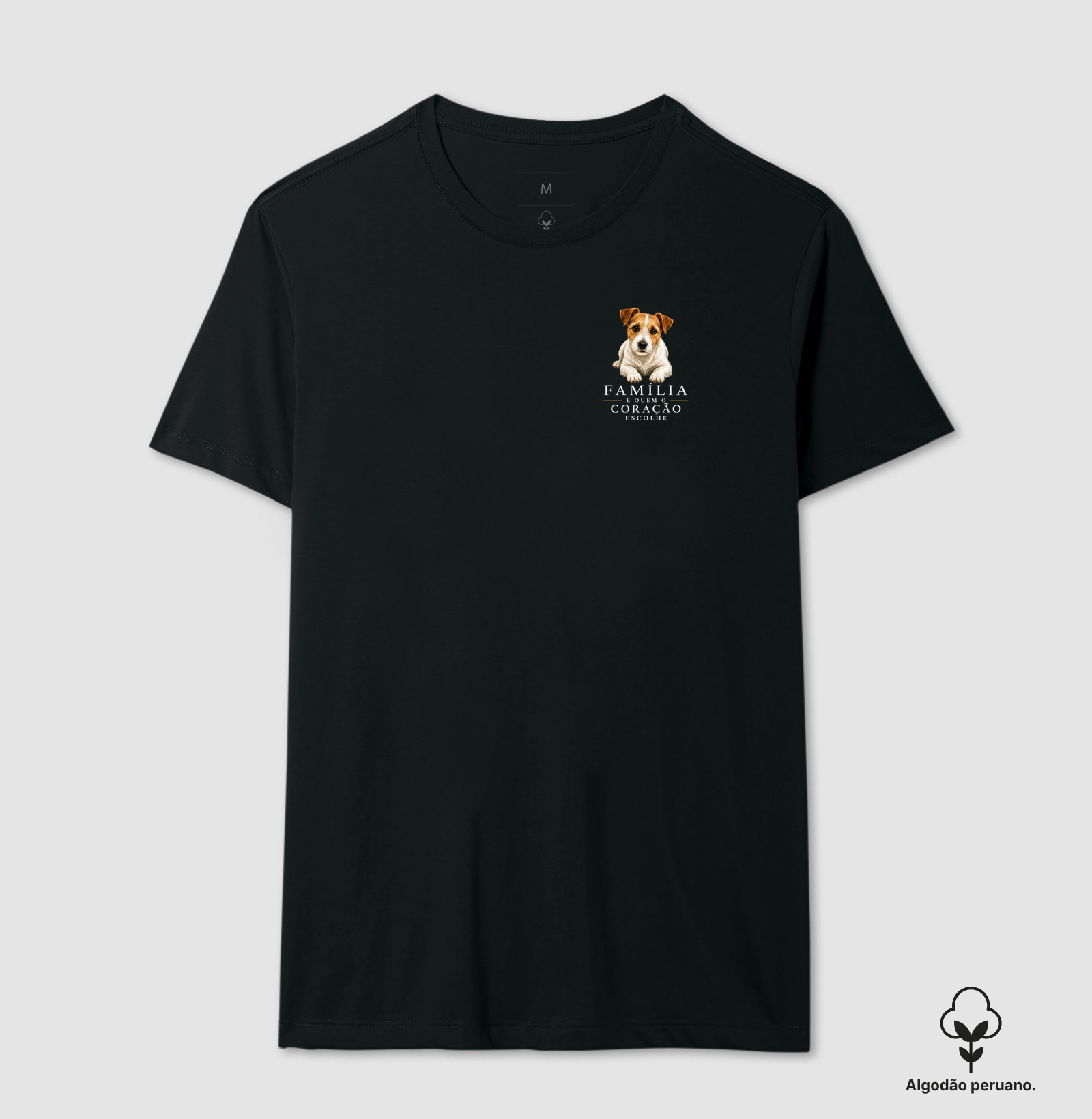 Jack Russell - Família - Camiseta Algodão Peruano
