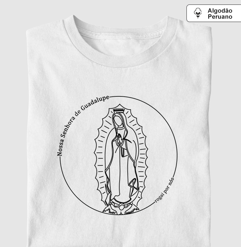 Nossa Senhora de Guadalupe Minimalista - Algodão Peruano