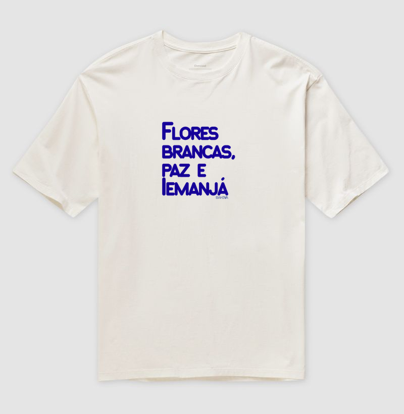 Flores brancas, paz e Iemanjá