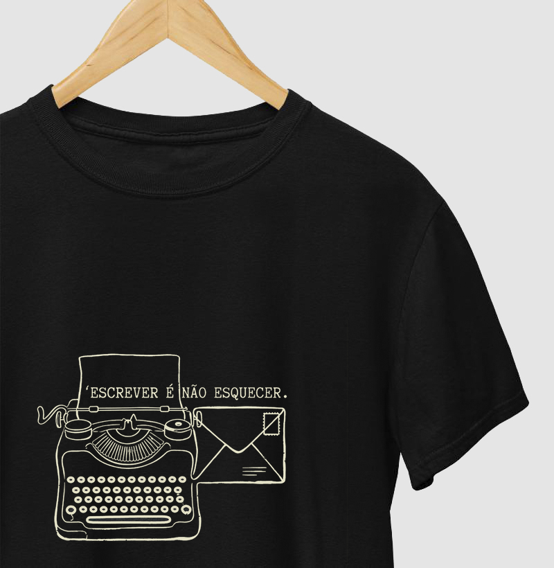 Camiseta - Agente Secreto - Escrever é não esquecer